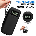 Smyeviva Insulin Cooler Travel Case Temperature Display with 2 TSA Approved Ice Packs Insulin Pen Cooler Case for Diabetic Insulin and Peptide Medication Cases (Black)