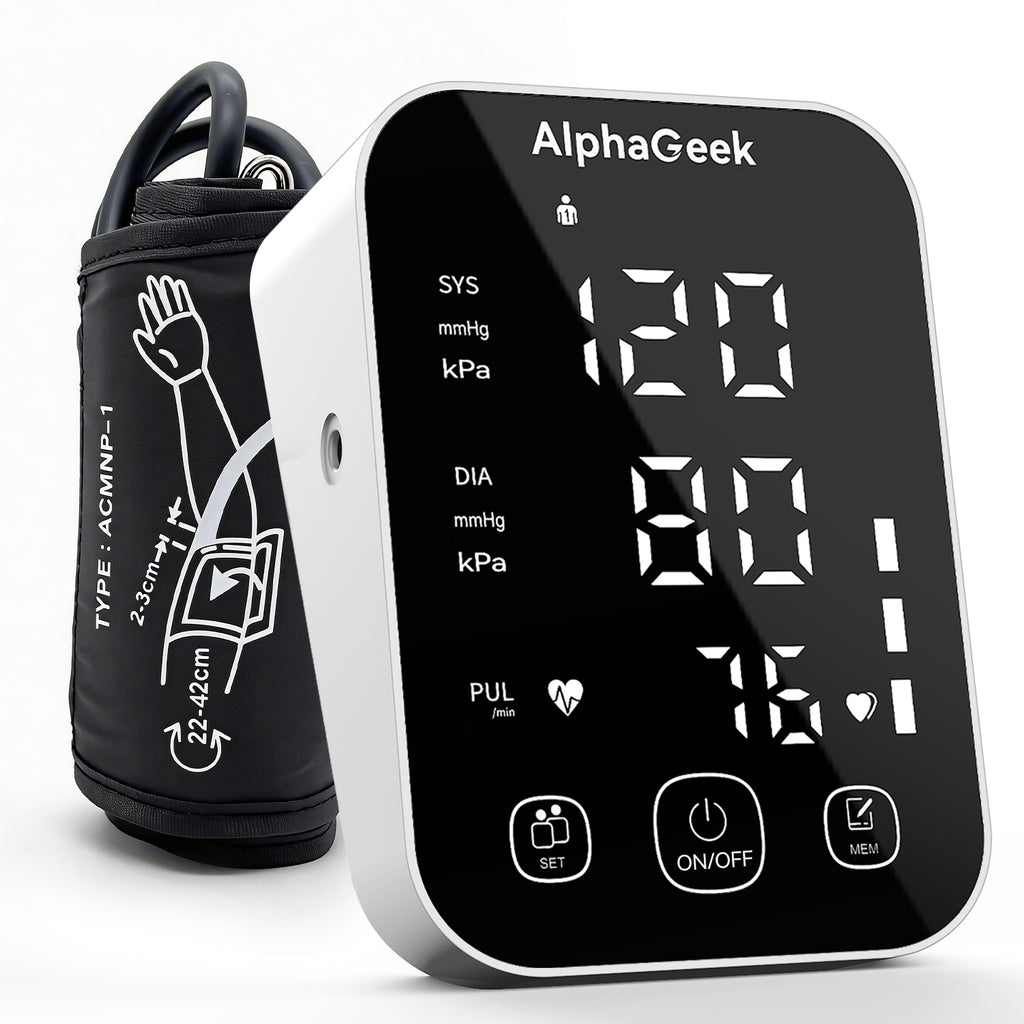 Blood Pressure Monitor, Upper Arm Blood Pressure Machine for Home Use, Adjustable BP Cuff 8.6"-16.5", FDA Approved, Two Power Supply