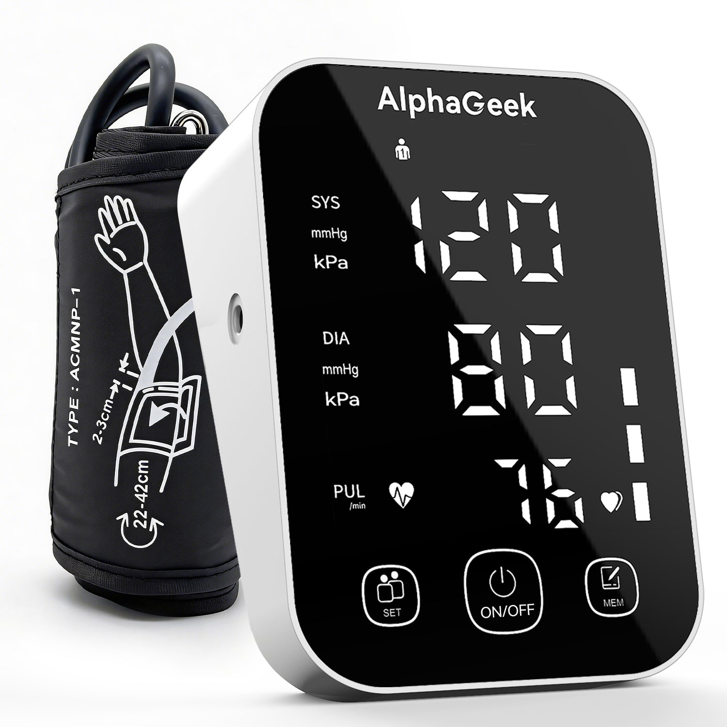 Blood Pressure Monitor, Upper Arm Blood Pressure Machine for Home Use, Adjustable BP Cuff 8.6"-16.5", FDA Approved, Two Power Supply