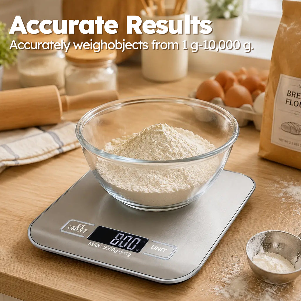 Smyeviva Food Scale Digital Kitchen Scale for Weight Loss Cooking Baking 22lb with LCD Display
