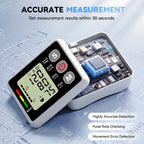 AlphaGeek Wrist Blood Pressure Monitors Portable Wrist Digital BP Machine Cuff with LED Backlit Display for Dual Users BP Monitor for Home Travel