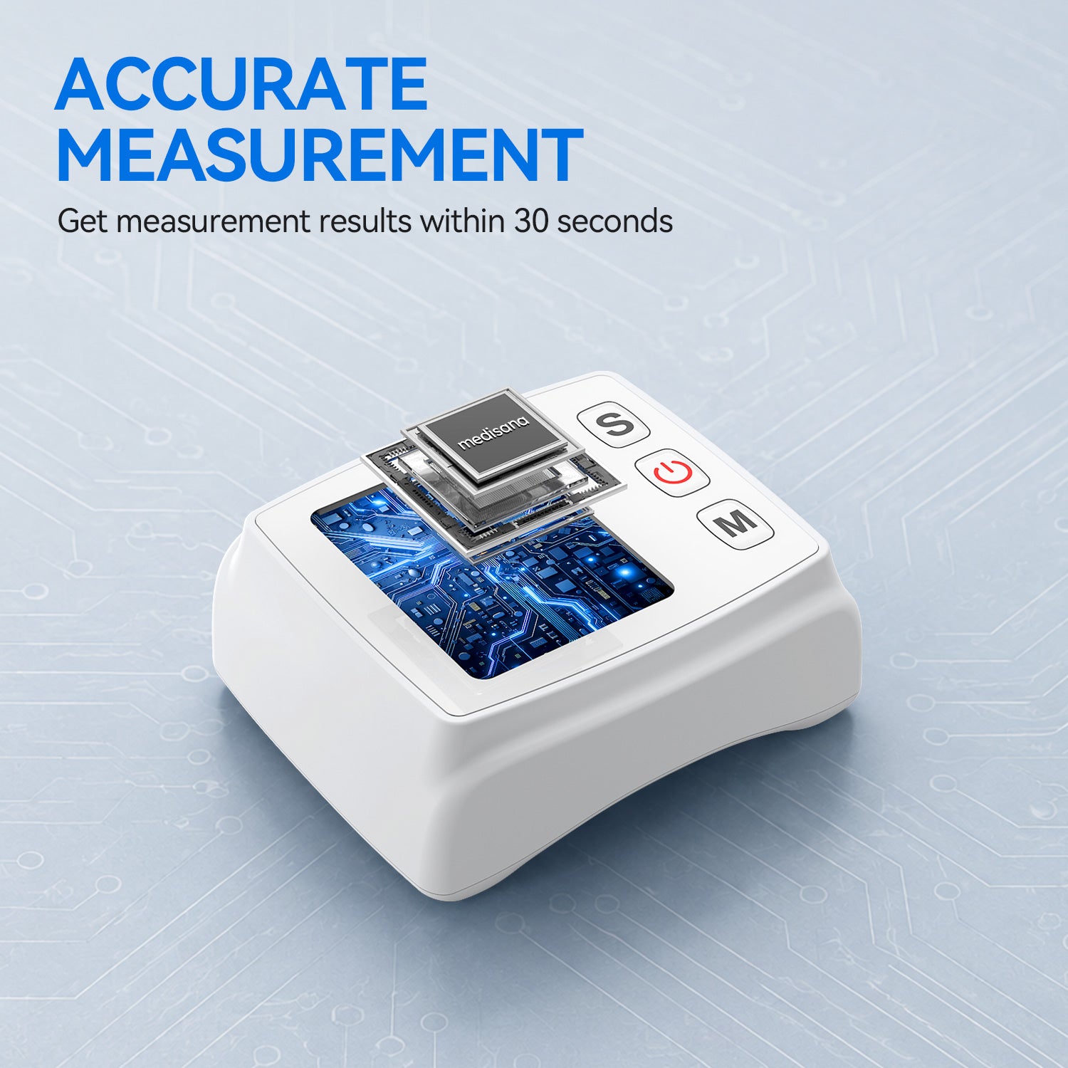 Smyeviva Wrist Blood Pressure Monitors for Home Use Rechargeable Digital BP Machine Cuff with LED Backlit Display and Voice Broadcast