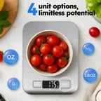 Smyeviva Food Scale Digital Kitchen Scale for Weight Loss Cooking Baking 22lb with LCD Display