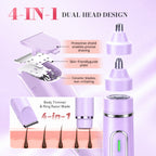 JTF Smyeviva Bikini Trimmer for Women 4 in 1 Women's Painless Electric Razor Cordless Body Shaver with Ceramic Blade Replaceable Lady Razor IPX7 (Purple)