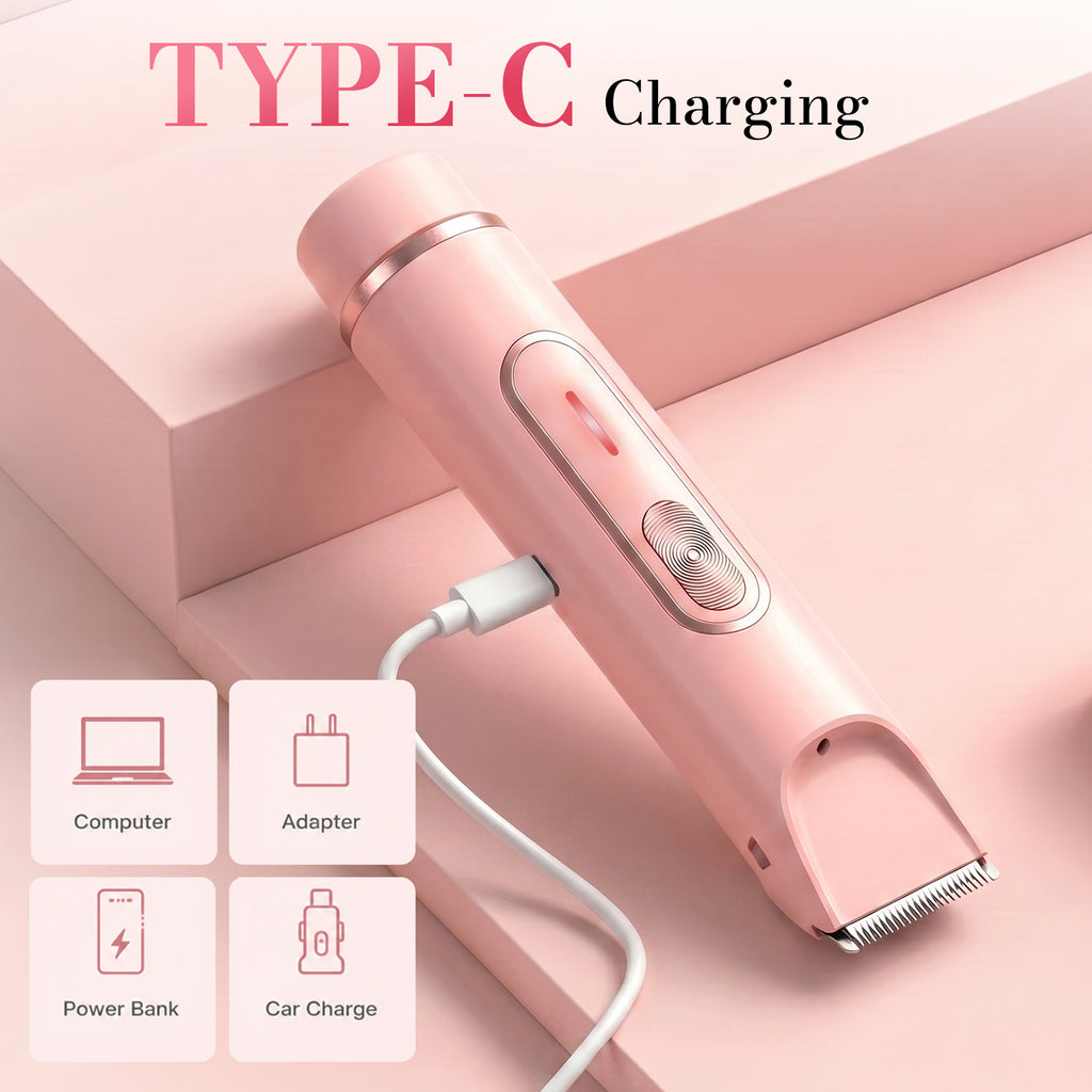 JTF Smyeviva Bikini Trimmer for Women 4 in 1 Women's Painless Electric Razor Cordless Body Shaver with Ceramic Blade Replaceable Lady Razor IPX7