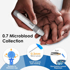 Smyeviva Blood Glucose Monitor Kit, Glucometer with 100 Test Strips and 100 Lancets for Home Use