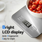 Smyeviva Food Scale Digital Kitchen Scale for Weight Loss Cooking Baking 22lb with LCD Display