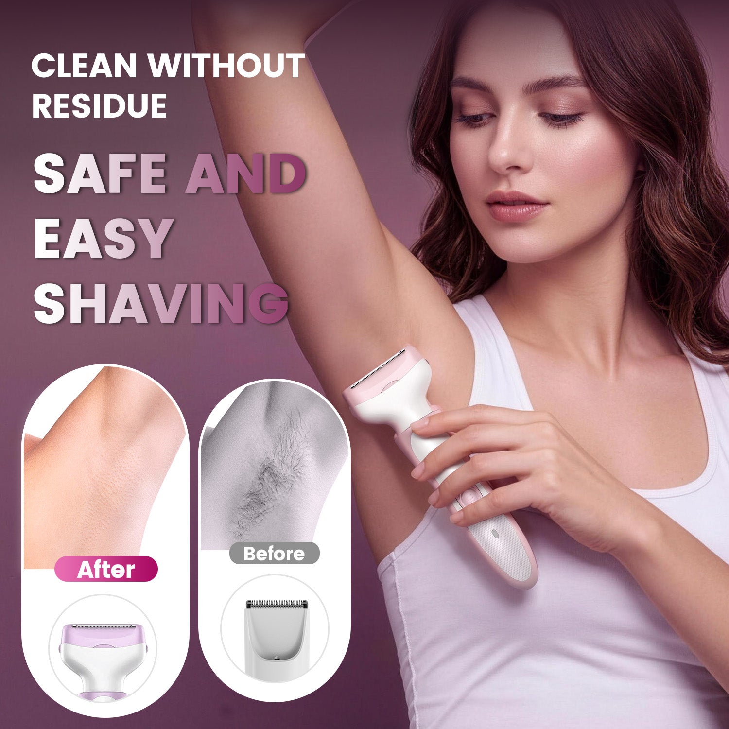 smyeviva 5 in 1 electric razor for women electric bikini trimmer rechargeable cordless painless shaver for women