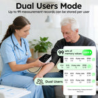 Blood Pressure Monitor, Upper Arm Blood Pressure Machine for Home Use, Adjustable BP Cuff 8.6"-16.5", FDA Approved, Two Power Supply