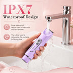 JTF Smyeviva Bikini Trimmer for Women 4 in 1 Women's Painless Electric Razor Cordless Body Shaver with Ceramic Blade Replaceable Lady Razor IPX7 (Purple)