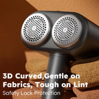 Smyeviva Fabric Shaver Electric Lint Remover Rechargeable Dual Head Lint Shaver Large Shaving Sweater for Clothes Couch Furniture