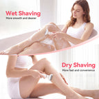 JTF Smyeviva Electric Razor for Women 4 in 1 Electric Bikini Trimmer Rechargeable Portable Shaver for Women White